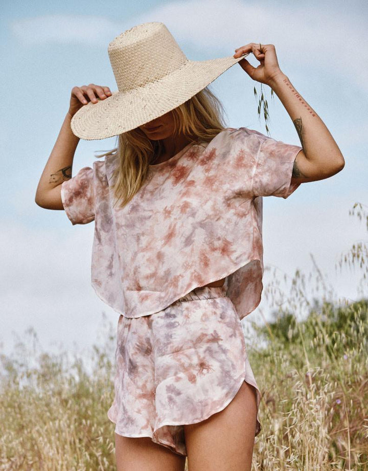 Dusty Rose Cupro Box Top // BaYou with Love Apparel Bayou with Love 
