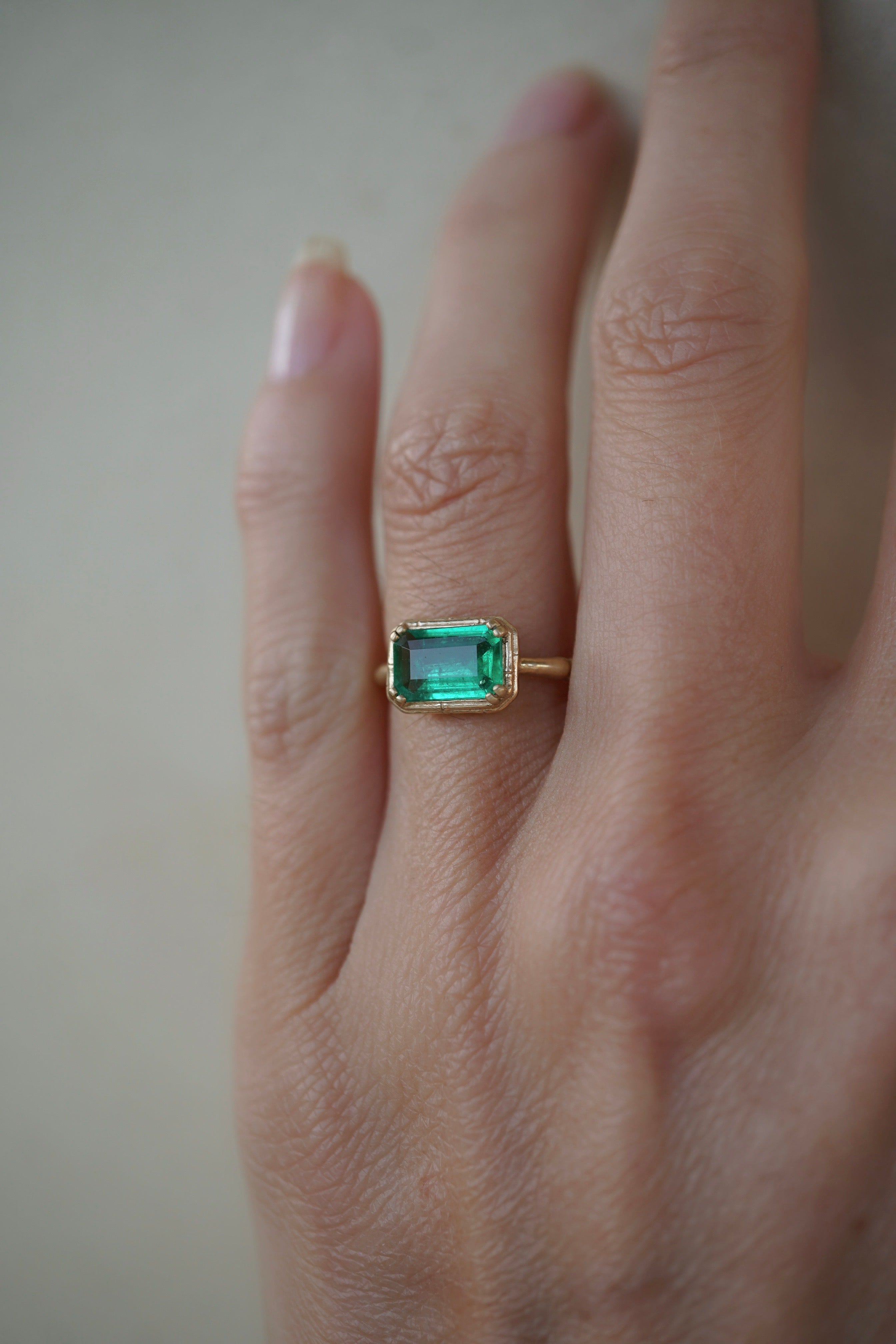 green CZ ring 7 | Green stone rings, Green stone, Color ring