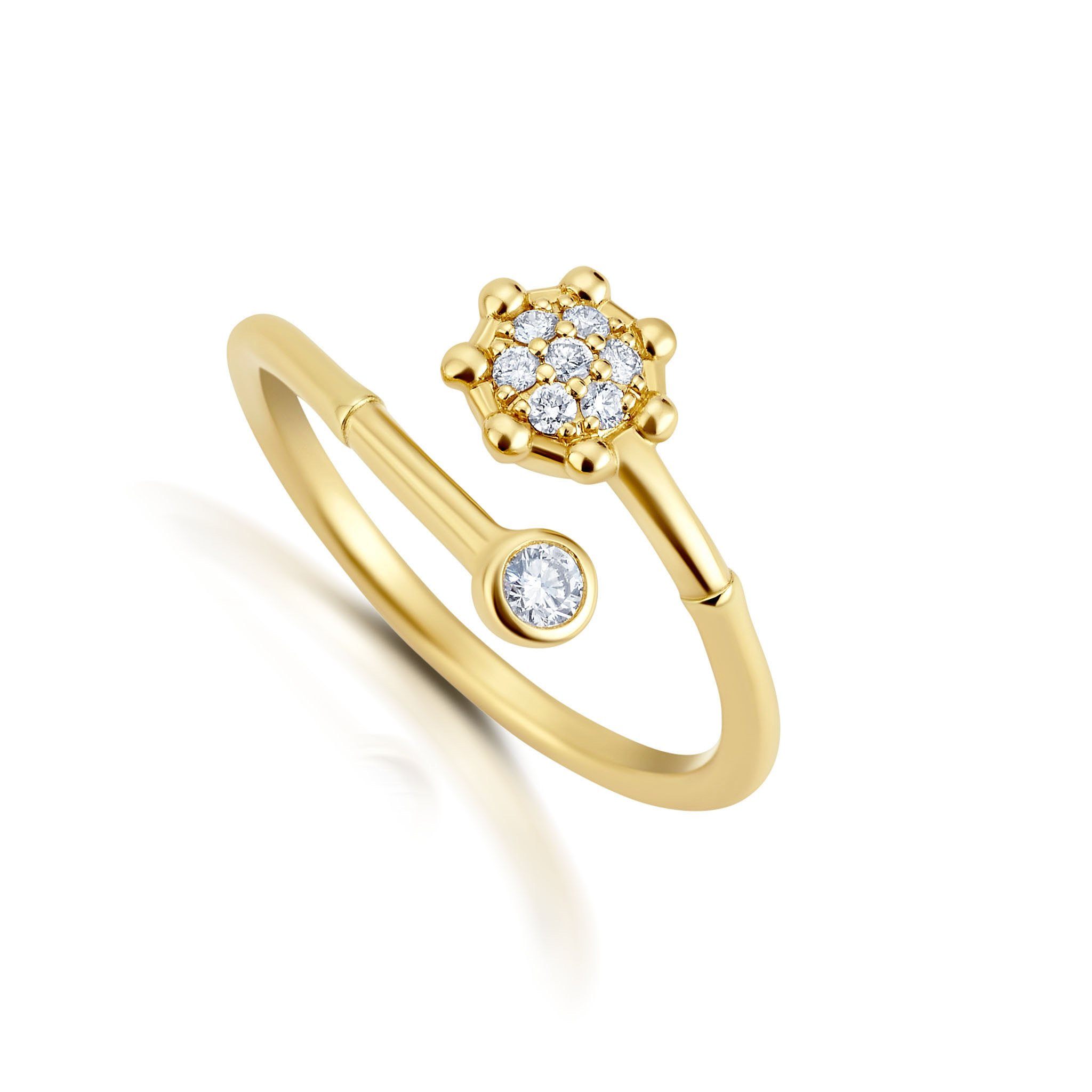 Open Diamond Daisy Bridal Jewelry Bayou with Love 