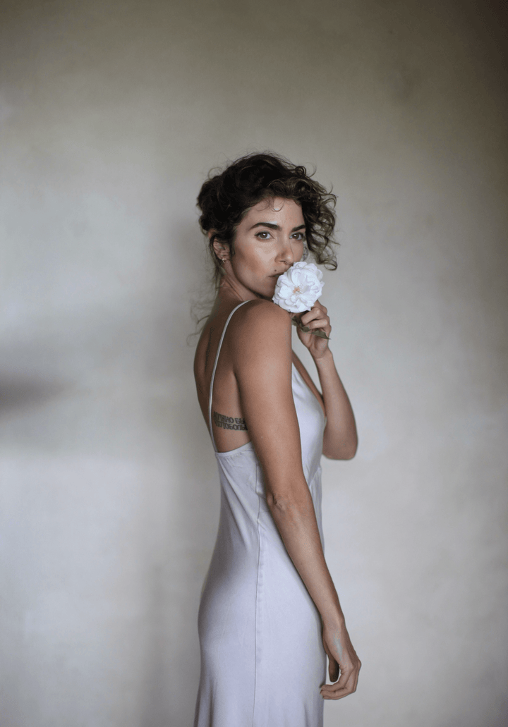 Cream Modal Slip Dress Apparel Bayou with Love 