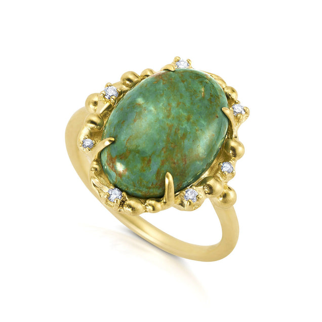 Diamond Turquoise Water Ring Jewelry Bayou with Love 