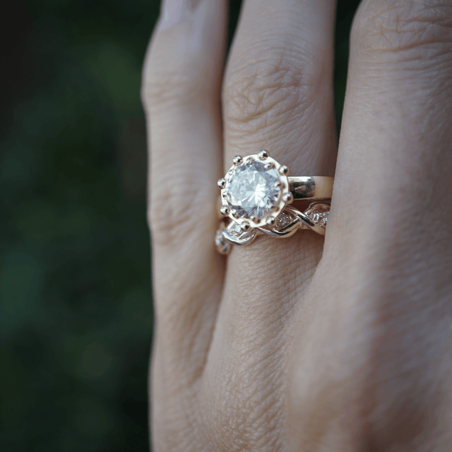 The Diamond Audrey Bridal Jewelry Bayou with Love 