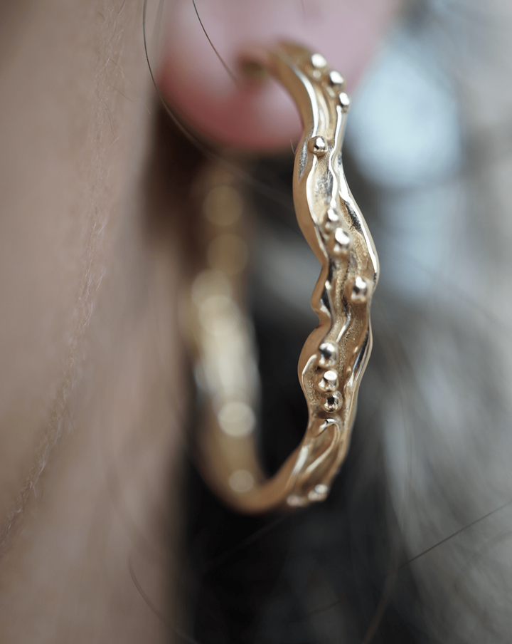 The Gaia Hoops Jewelry Bayou with Love 