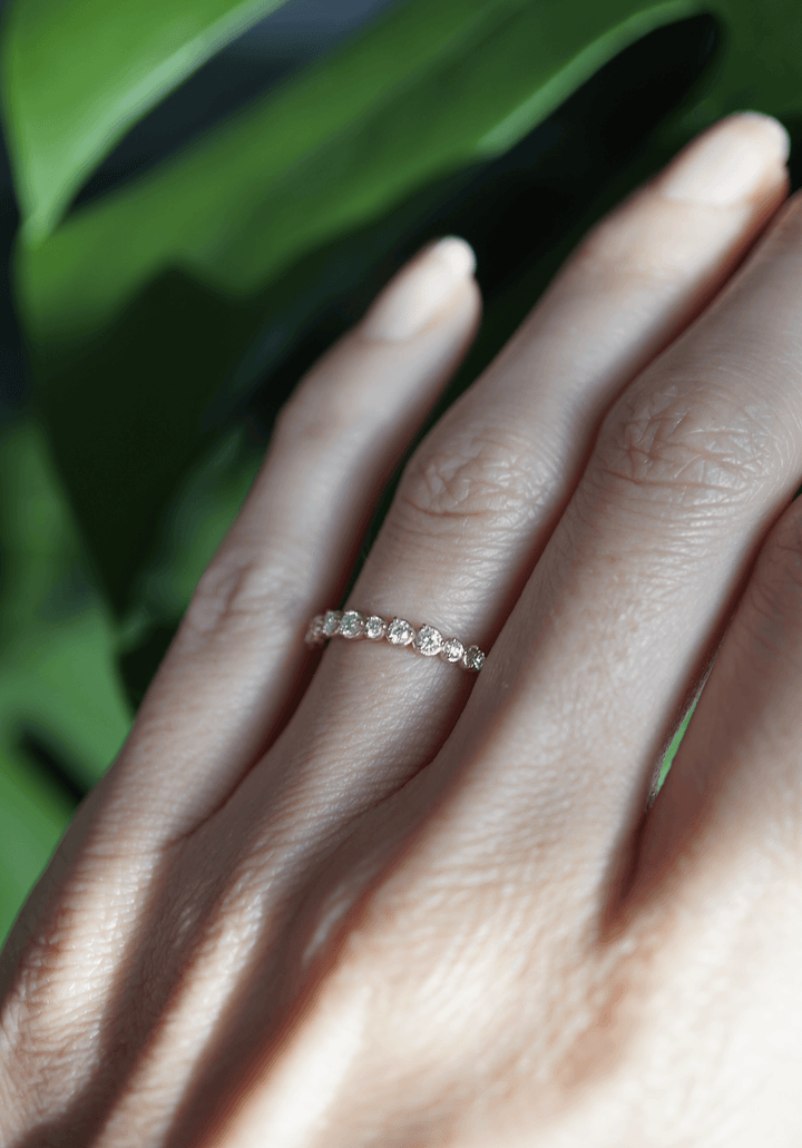 ROUND DIAMOND BAND Bridal Jewelry Bayou with Love 