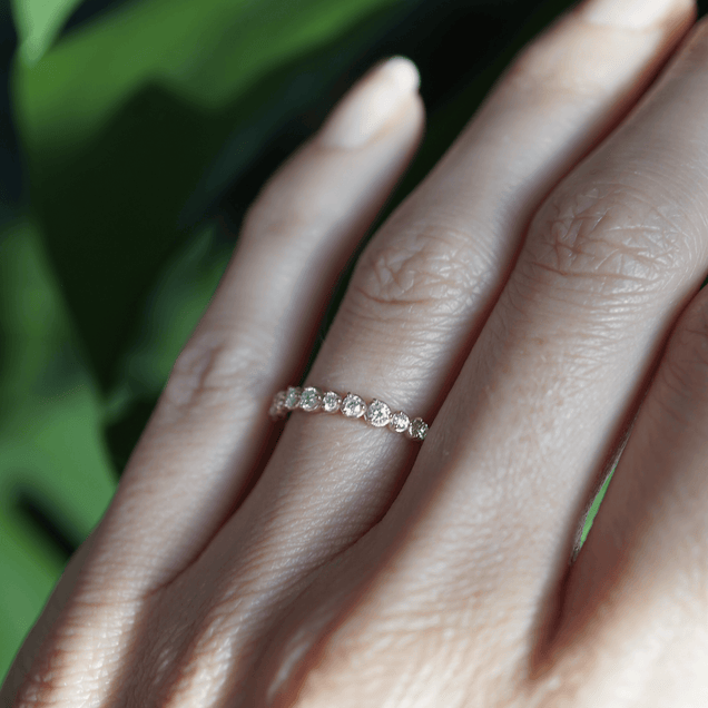 ROUND DIAMOND BAND Bridal Jewelry Bayou with Love 