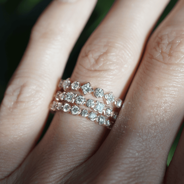 ROUND DIAMOND BAND Bridal Jewelry Bayou with Love 
