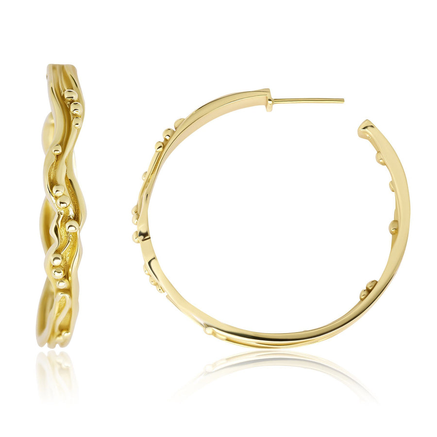 The Gaia Hoops Jewelry Bayou with Love 