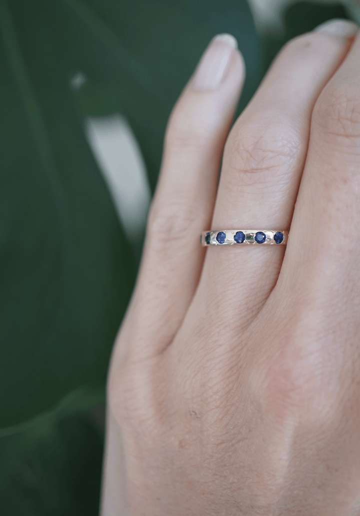 Forever Yours Sapphire Band Bridal Jewelry Bayou with Love 