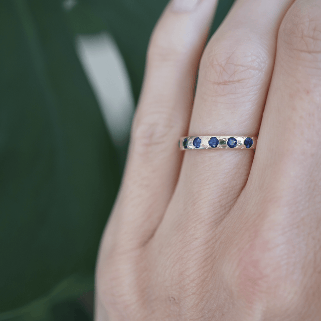 Forever Yours Sapphire Band Bridal Jewelry Bayou with Love 