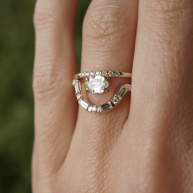 DIAMOND LUNAR NESTER Bridal Jewelry Bayou with Love 