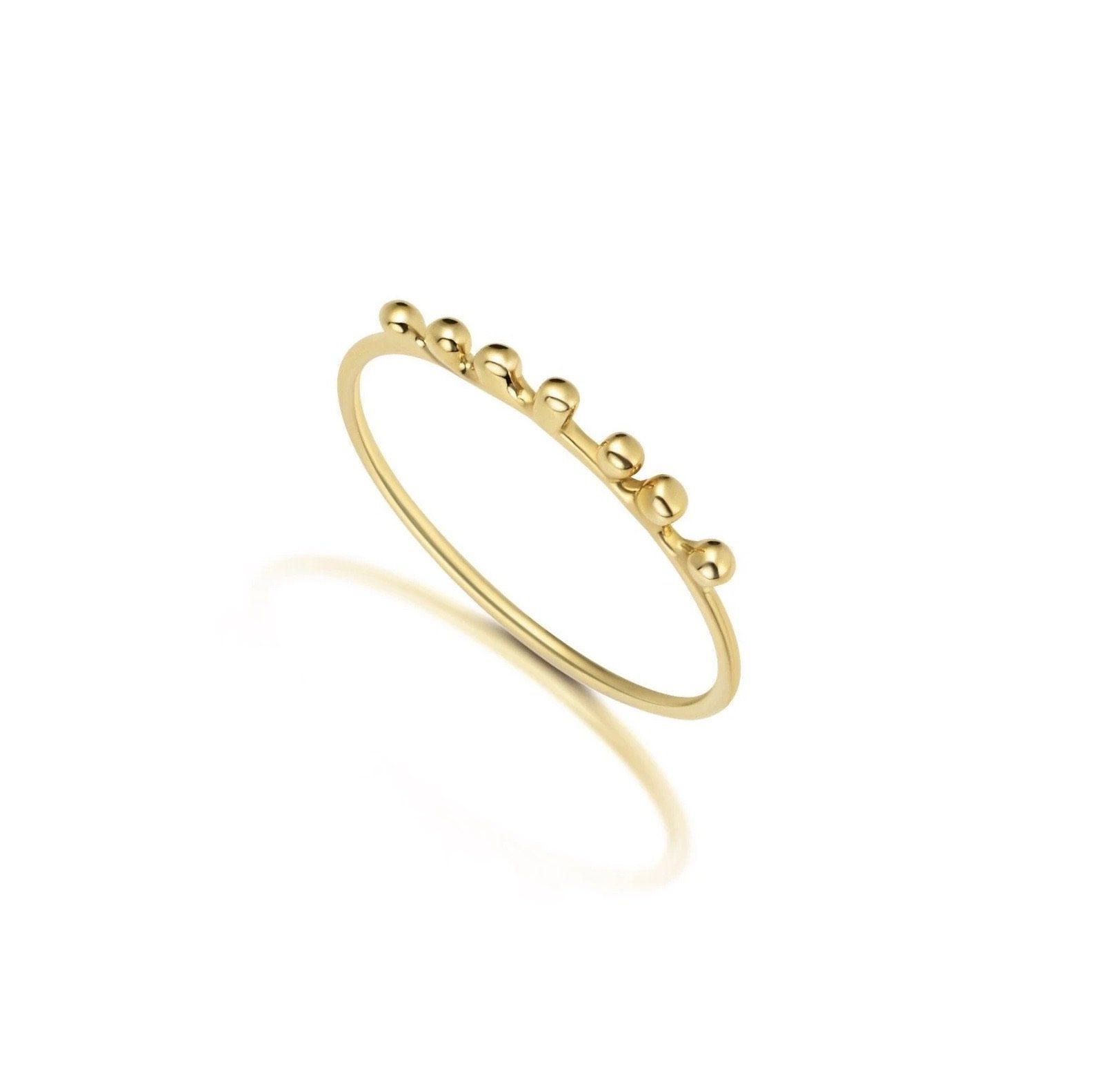 Gold Ball Ring Jewelry Bayou with Love 