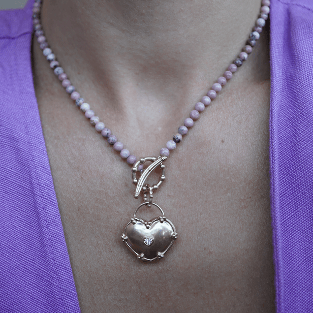 Large Diamond Heart Locket Jewelry Bayou with Love 