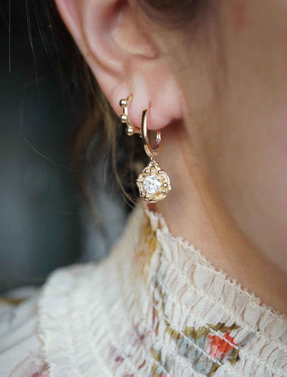 Winslet Diamond Drop Earrings Bayou with Love 
